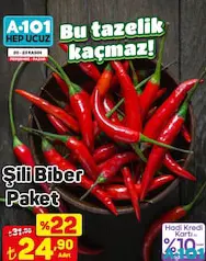ŞİLİ BİBER PAKET fiyat ve kampanya bilgisi